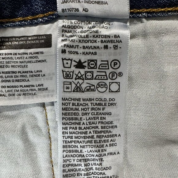 Levis 501 Jeans Mens 40x30 Blue Original Straight Button Fly Medium Wash Denim - Picture 5 of 10